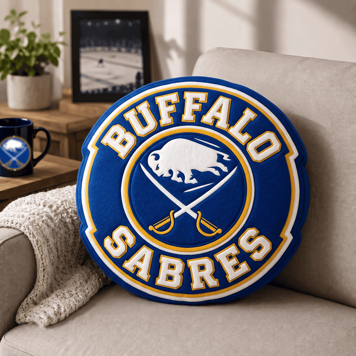 BUF x NHL Premium Custom Shape Pillow