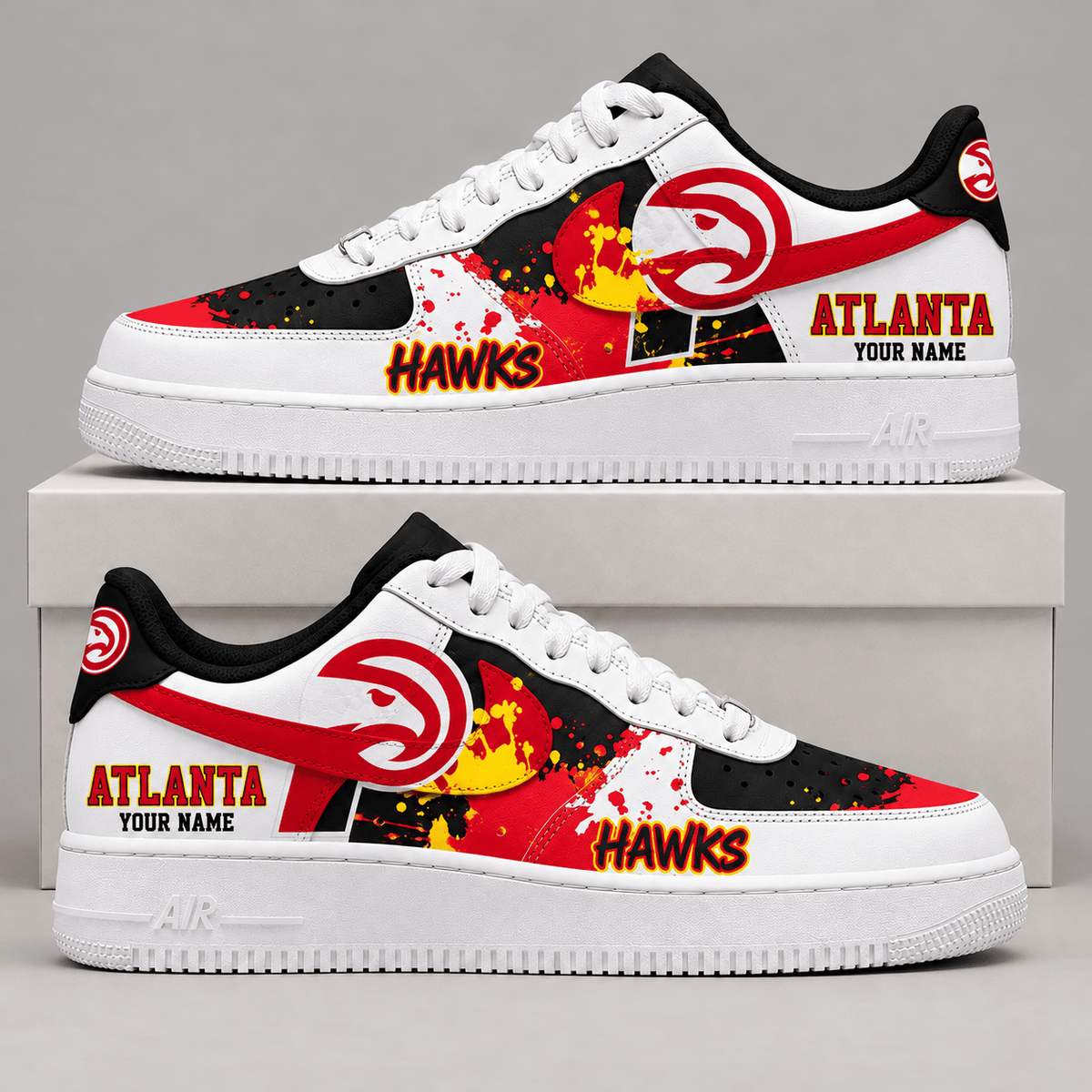 Atlanta Hawks NBA Personalized Air Low Top Shoes
