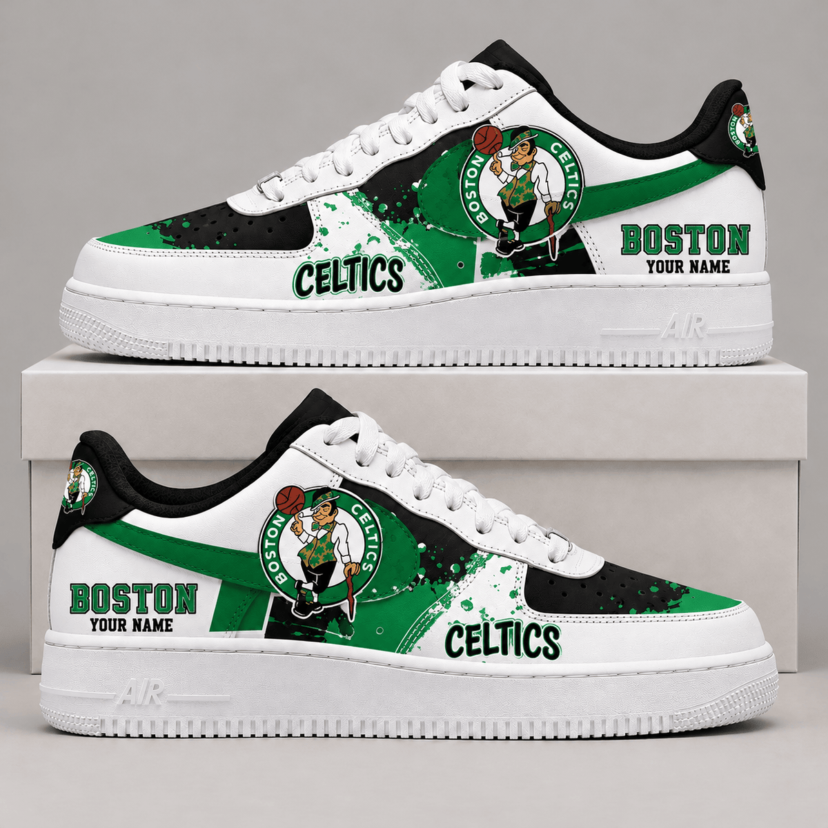 Boston Celtics NBA Personalized Air Low Top Shoes