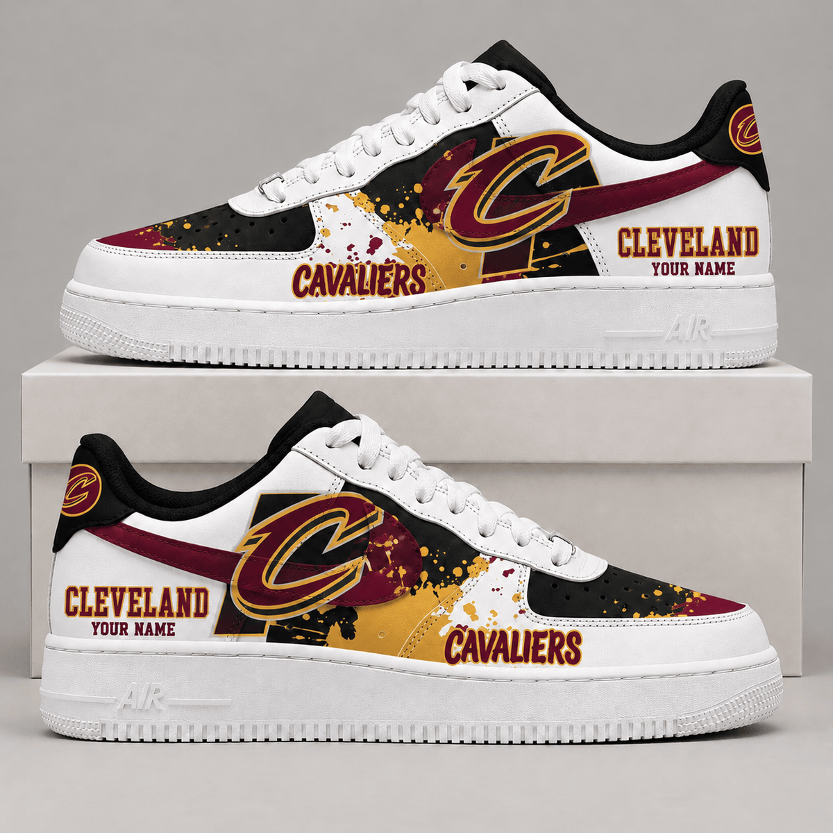 Cleveland Cavaliers NBA Personalized Air Low Top Shoes