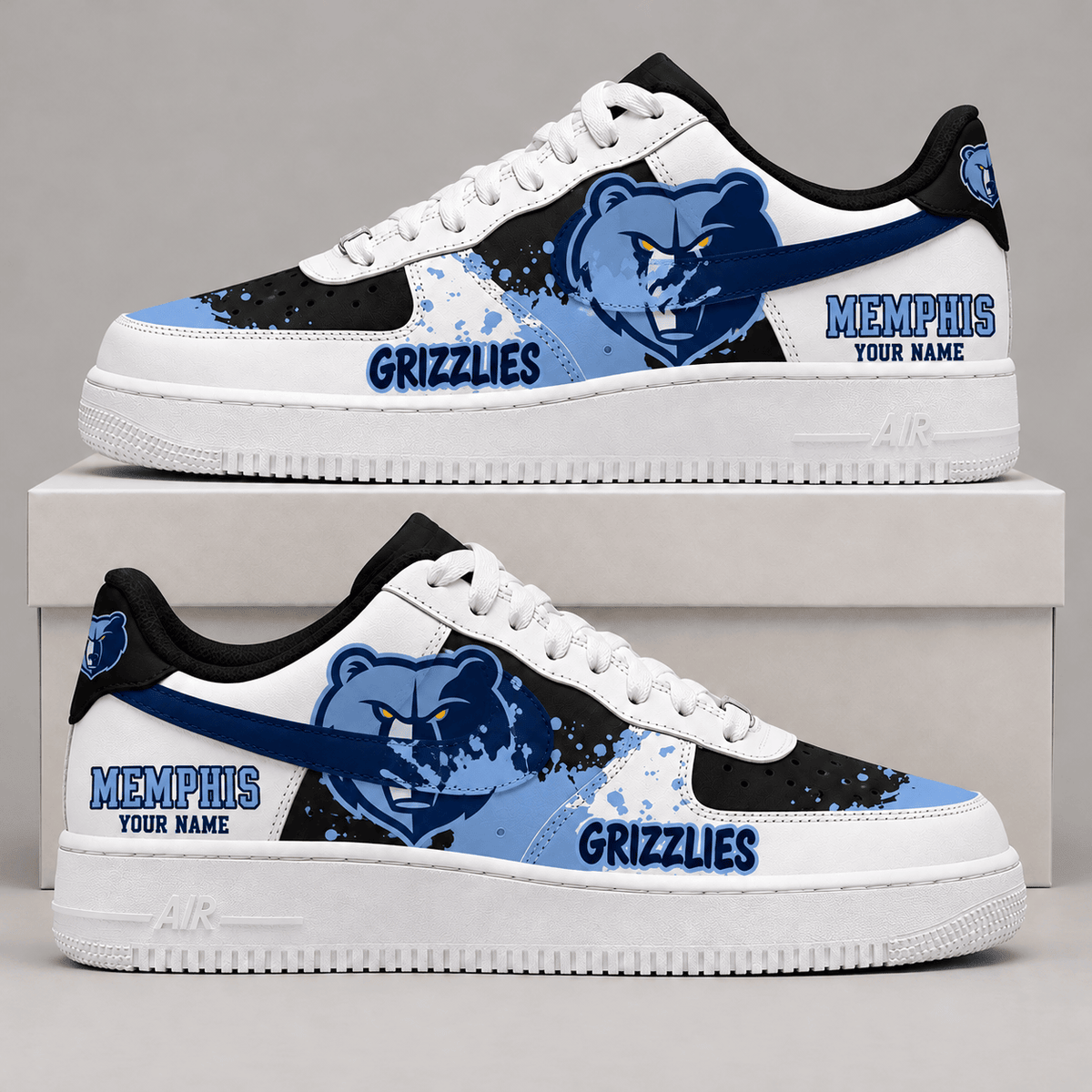 Memphis Grizzlies NBA Personalized Air Low Top Shoes