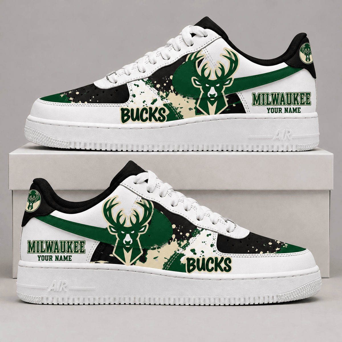 Milwaukee Bucks NBA Personalized Air Low Top Shoes