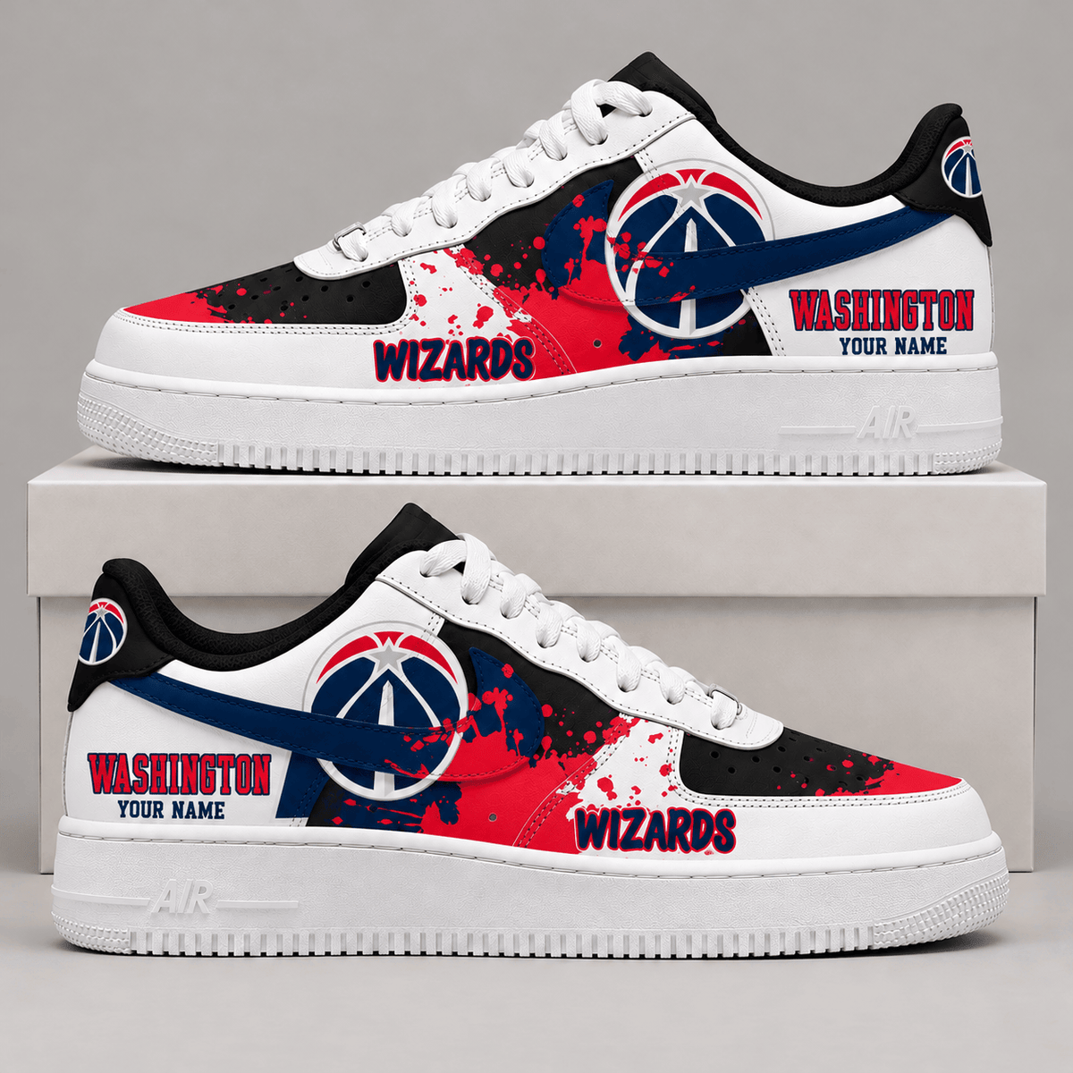 Washington Wizards NBA Personalized Air Low Top Shoes