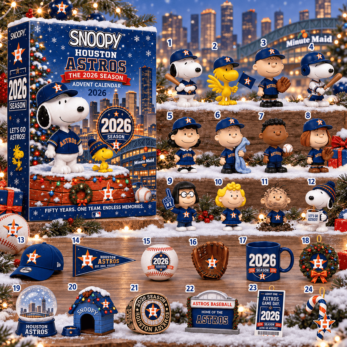 Houston Astros MLB x Snoopy Advent Calendar 2026