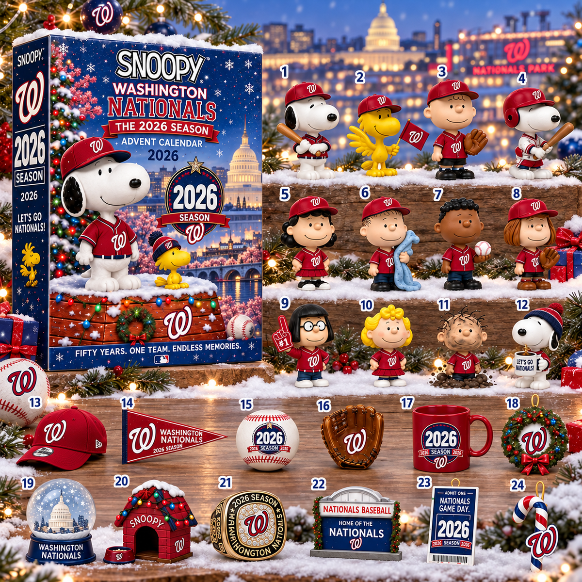 Washington Nationals MLB x Snoopy Advent Calendar 2026