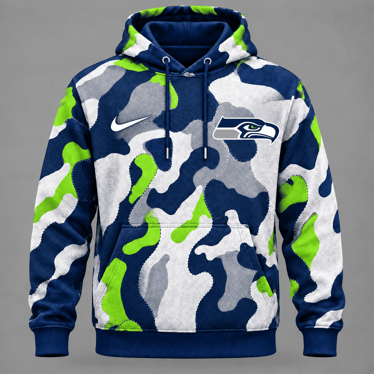 Seattle Seahawks | Premium NFL Team Camo Performance Hoodie