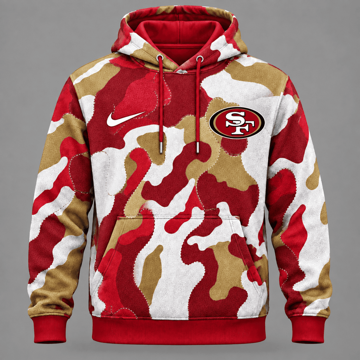 San Francisco 49ers | Premium NFL Team Camo Performance Hoodie