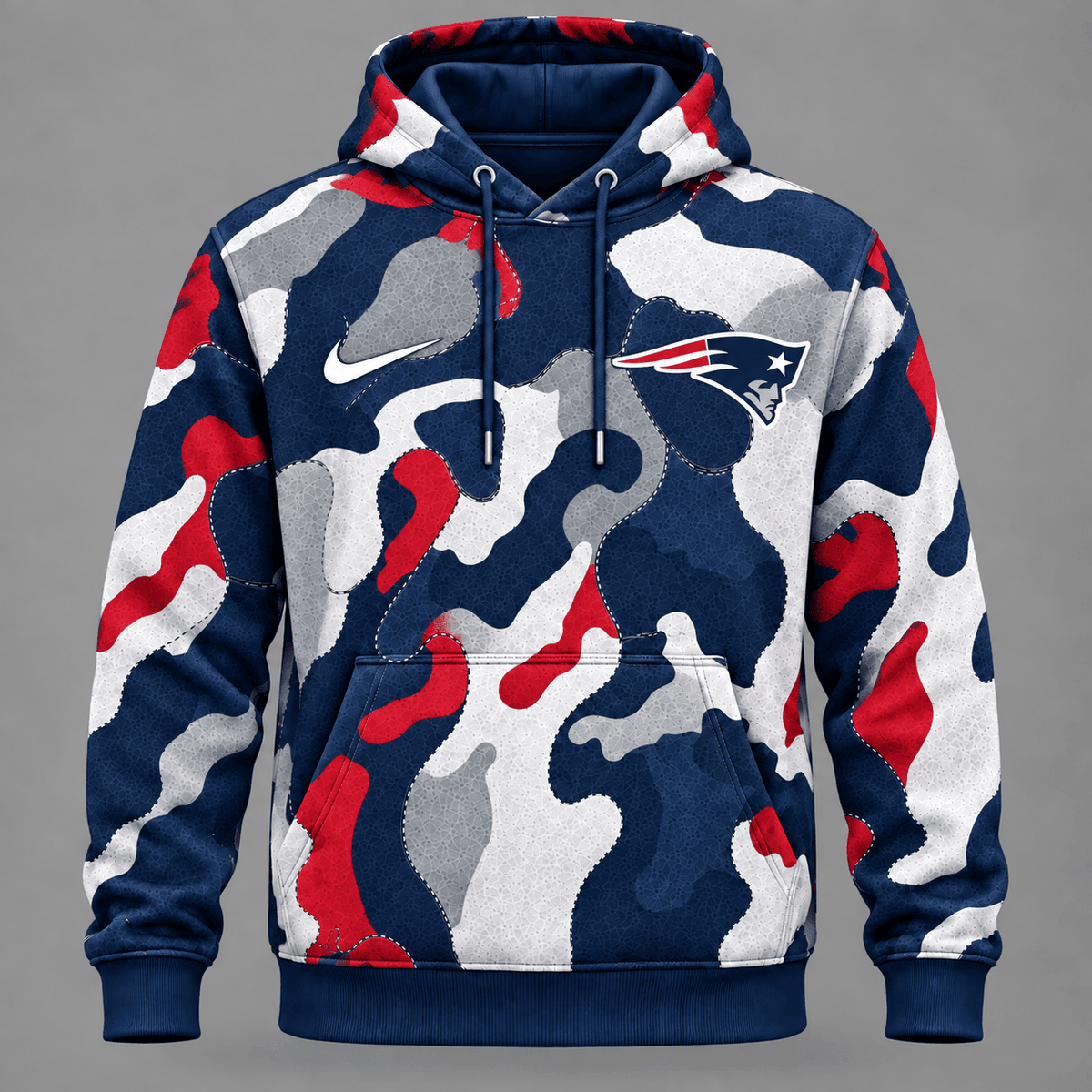 New England Patriots | Premium NFL Team Camo Performance Hoodie