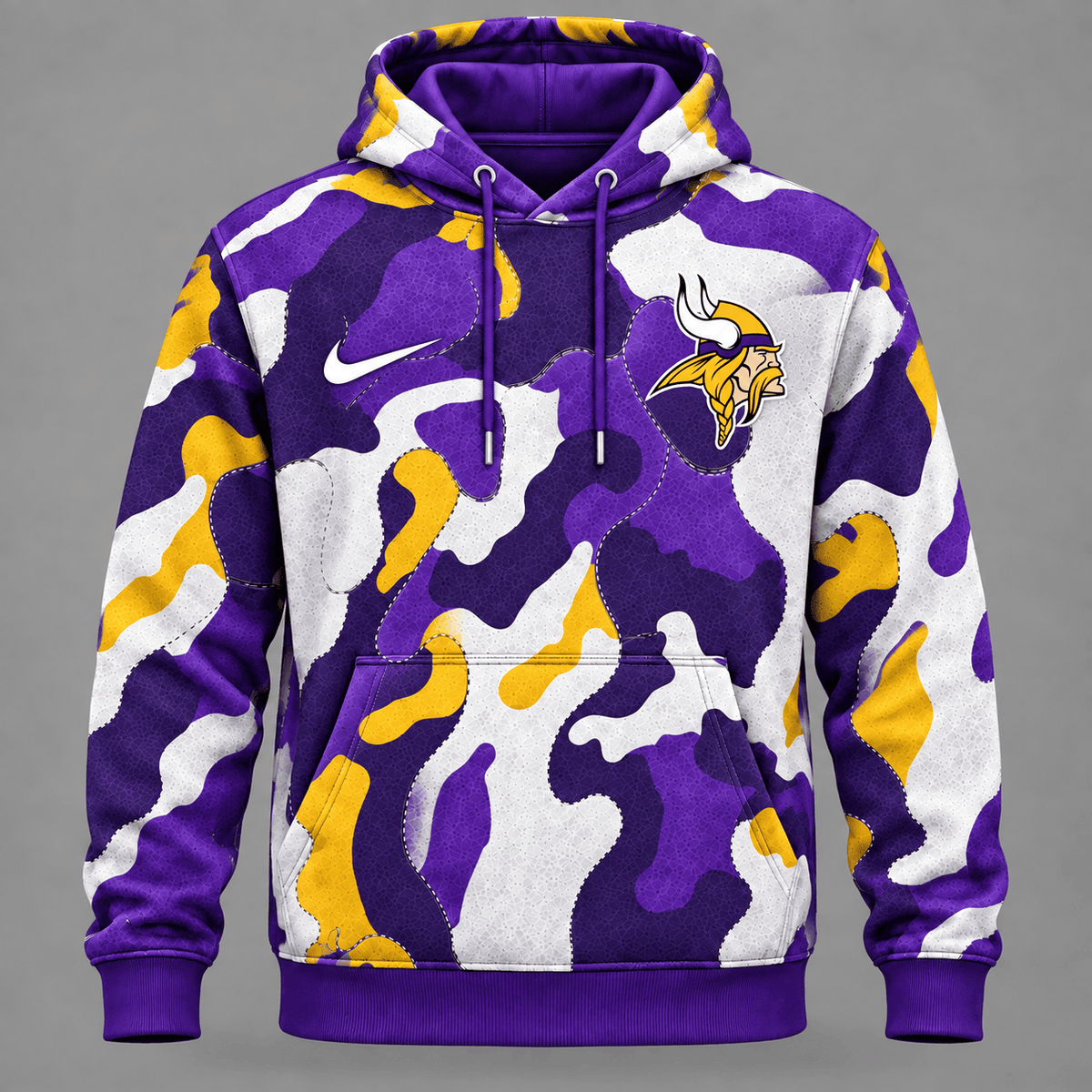 Minnesota Vikings | Premium NFL Team Camo Performance Hoodie