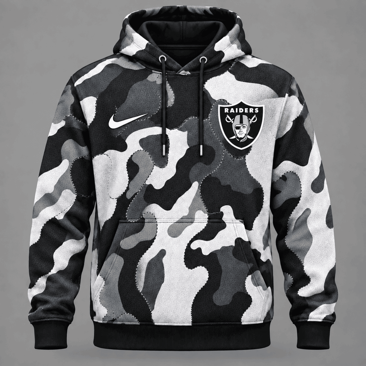 Las Vegas Raiders | Premium NFL Team Camo Performance Hoodie