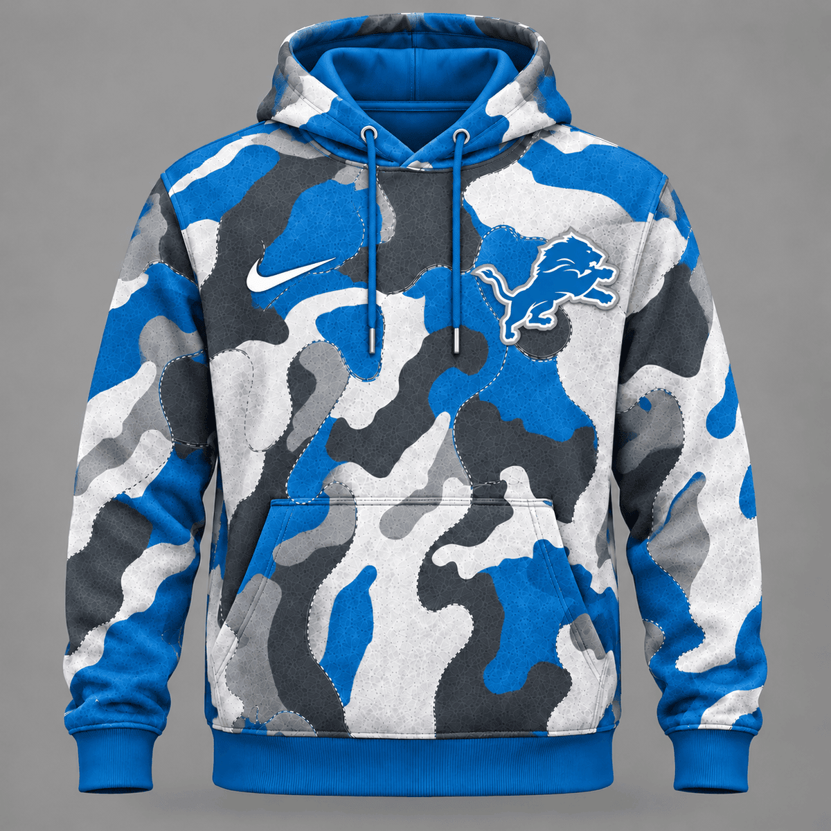 Detroit Lions | Premium NFL Team Camo Performance Hoodie