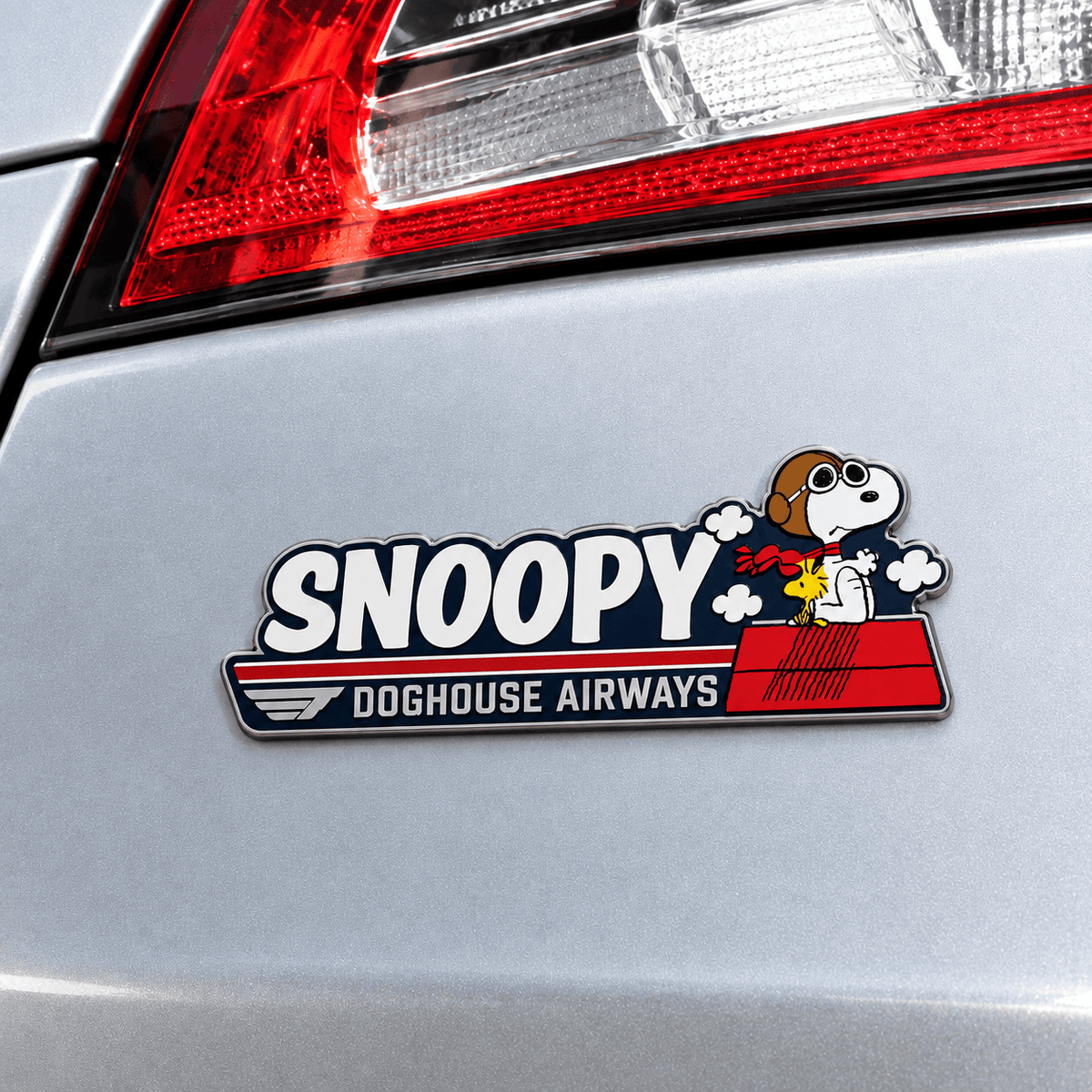 Snoopy & Woodstock Doghouse Airways Car Emblem Badge