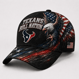 Houston Texans | Premium NFL Eagle Freedom America Classic Cap