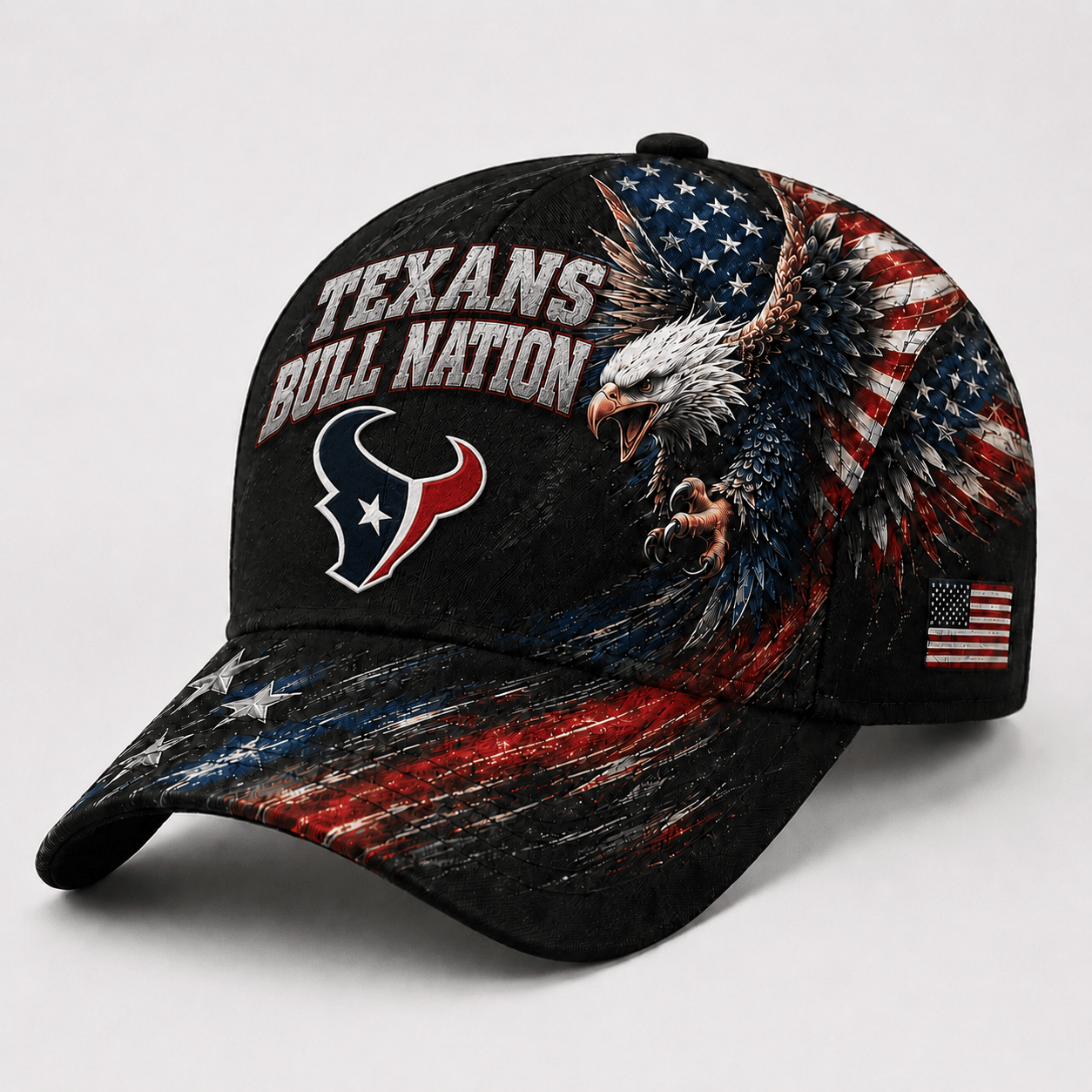 Houston Texans | Premium NFL Eagle Freedom America Classic Cap