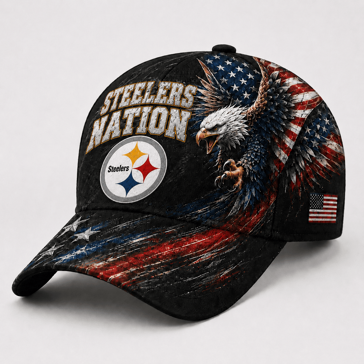 Pittsburgh Steelers | Premium NFL Eagle Freedom America Classic Cap