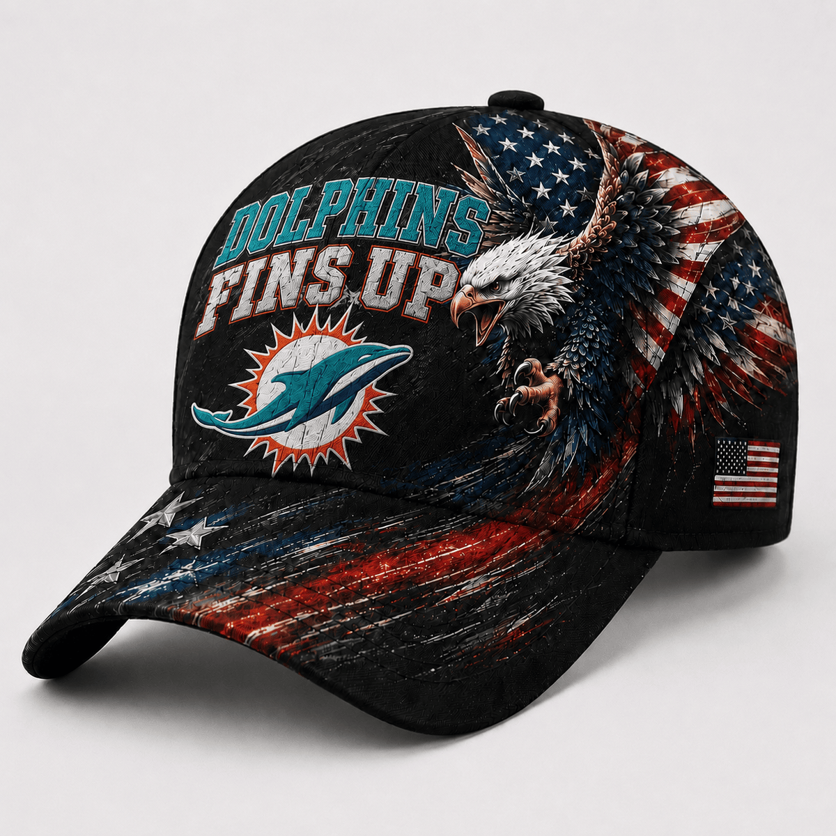 Miami Dolphins | Premium NFL Eagle Freedom America Classic Cap