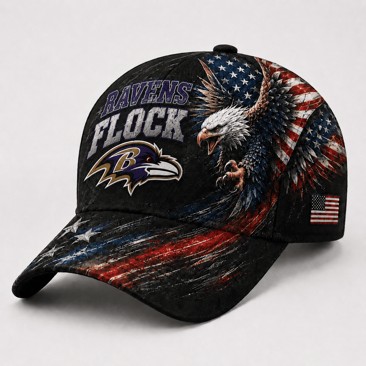 Baltimore Ravens | Premium NFL Eagle Freedom America Classic Cap