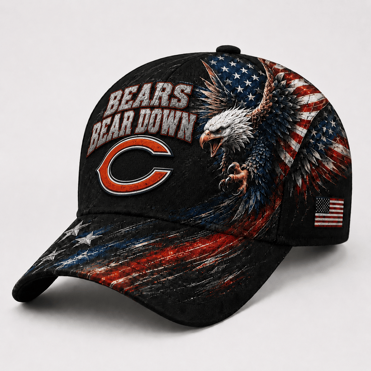 Chicago Bears | Premium NFL Eagle Freedom America Classic Cap