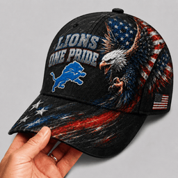 Detroit Lions | Premium NFL Eagle Freedom America Classic Cap