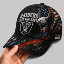 Las Vegas Raiders | Premium NFL Eagle Freedom America Classic Cap