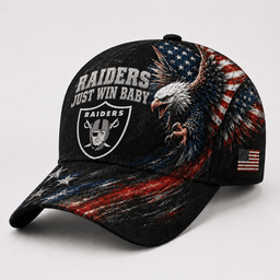 Las Vegas Raiders | Premium NFL Eagle Freedom America Classic Cap