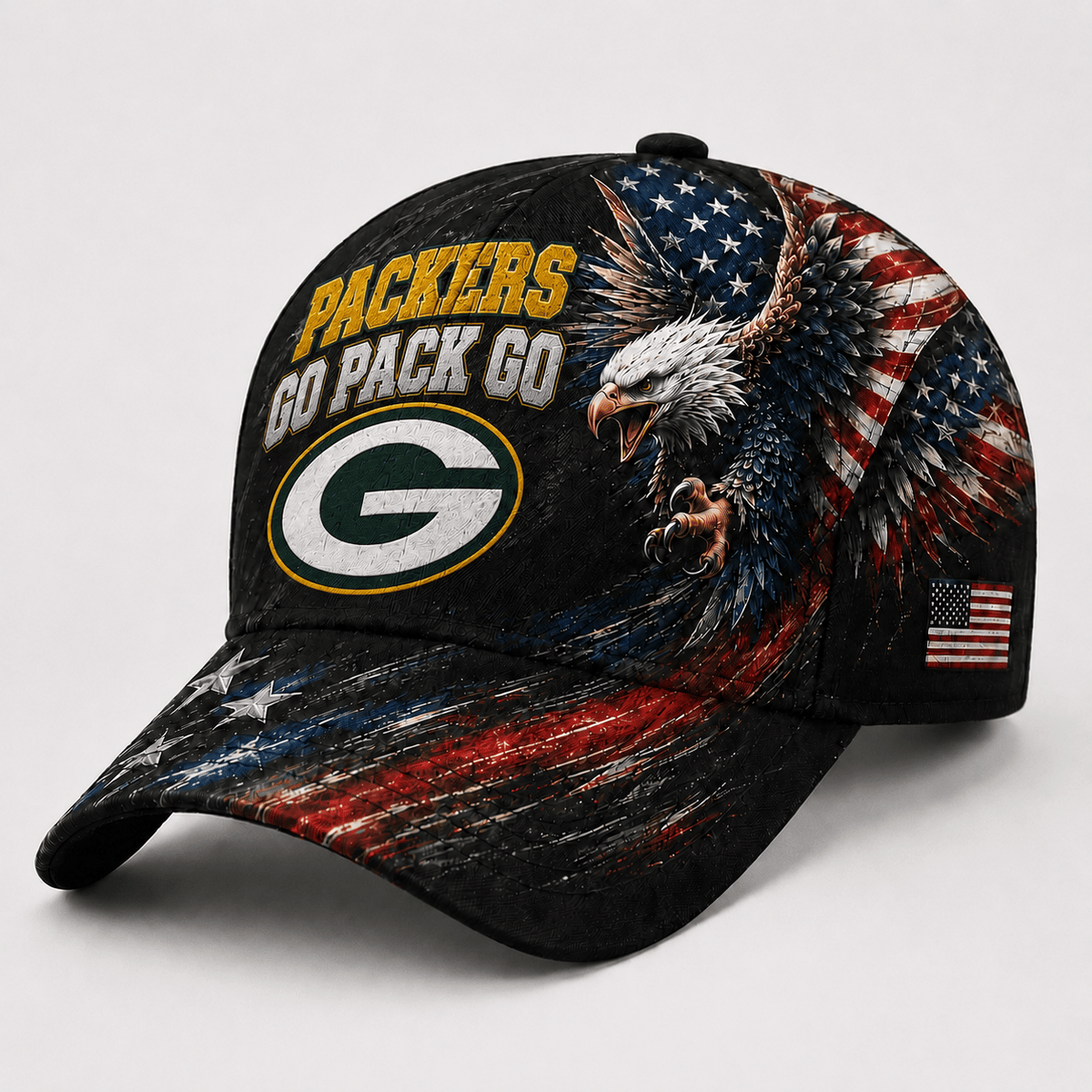 Green Bay Packers | Premium NFL Eagle Freedom America Classic Cap