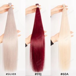 Genius Weft Extensions colors Silver 99J 60A