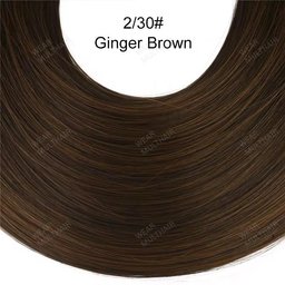 Genius Weft Curl Extensions Ginger Brown