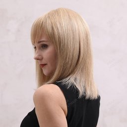 Elwira Human Hair Wigs Side/Rear View | WEAR MULTHAIR