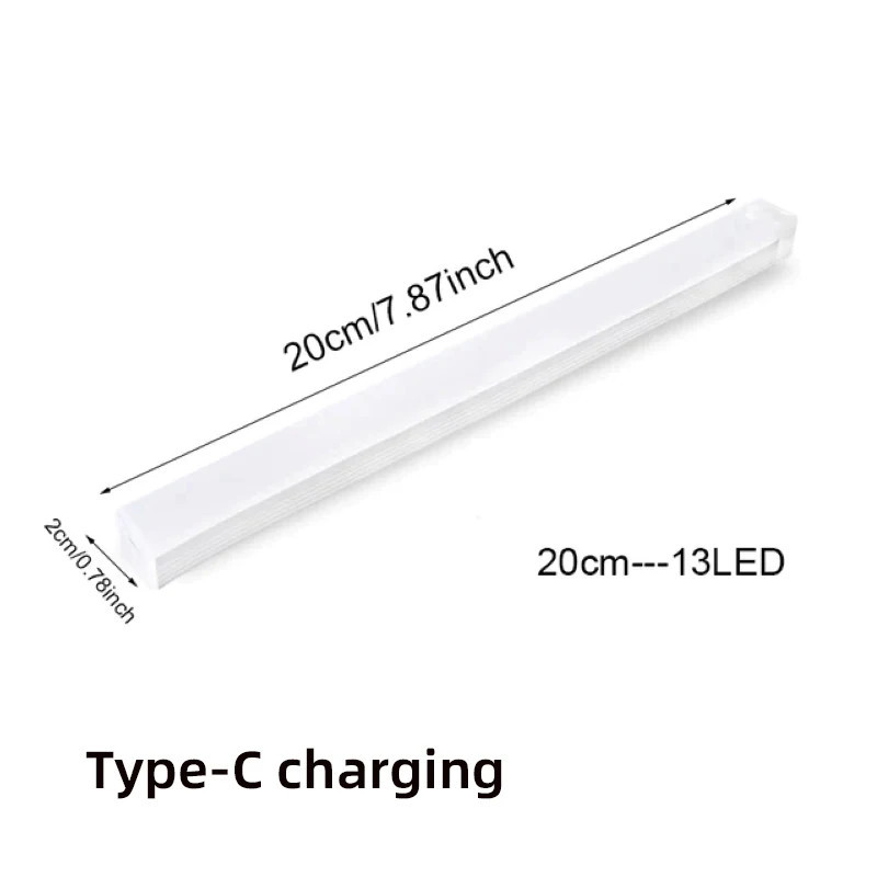 Rechargeable motion sensor light for kitchen cabinets and hallway lighting