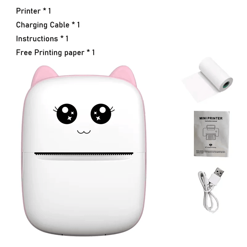 Mini wireless printer for home office use, journaling, and organization labels