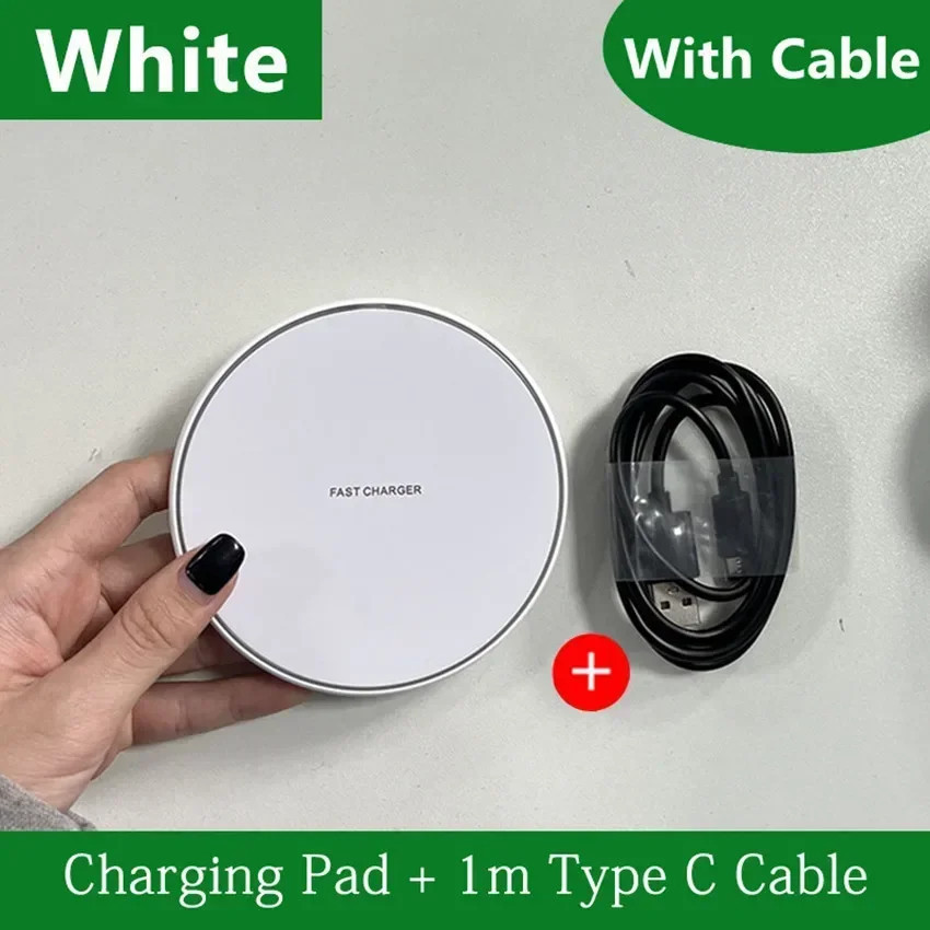 Vertical wireless charger dock for hands-free video calls and streaming