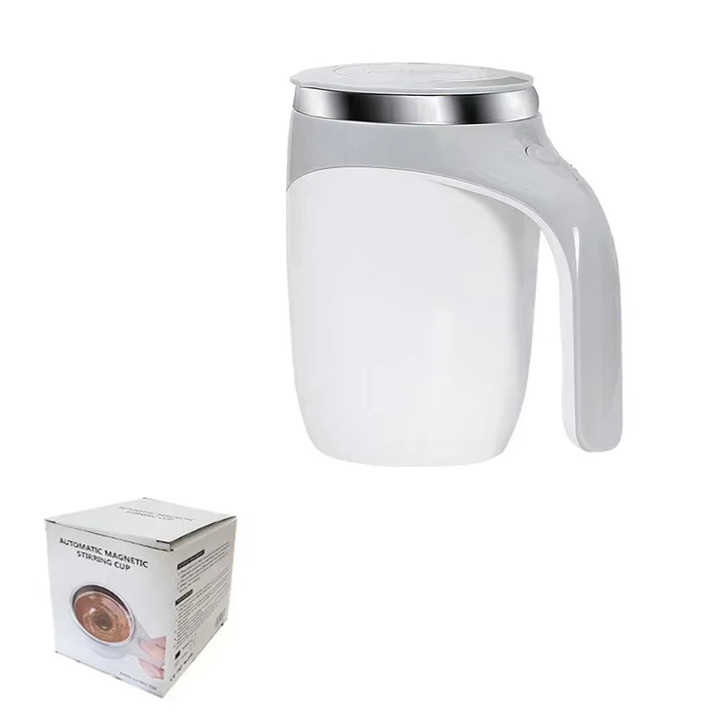 Portable self mix mug for protein shakes and daily beverage use