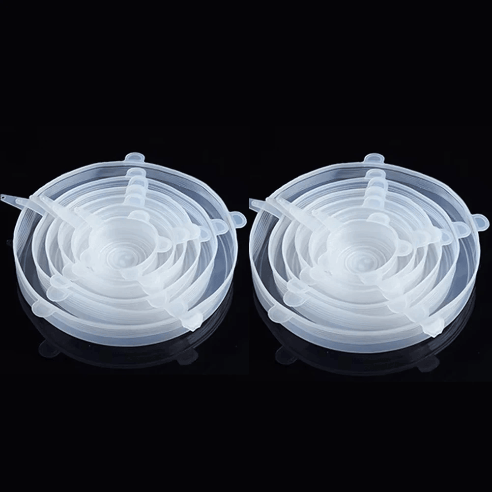 Universal kitchen silicone covers for airtight food preservation