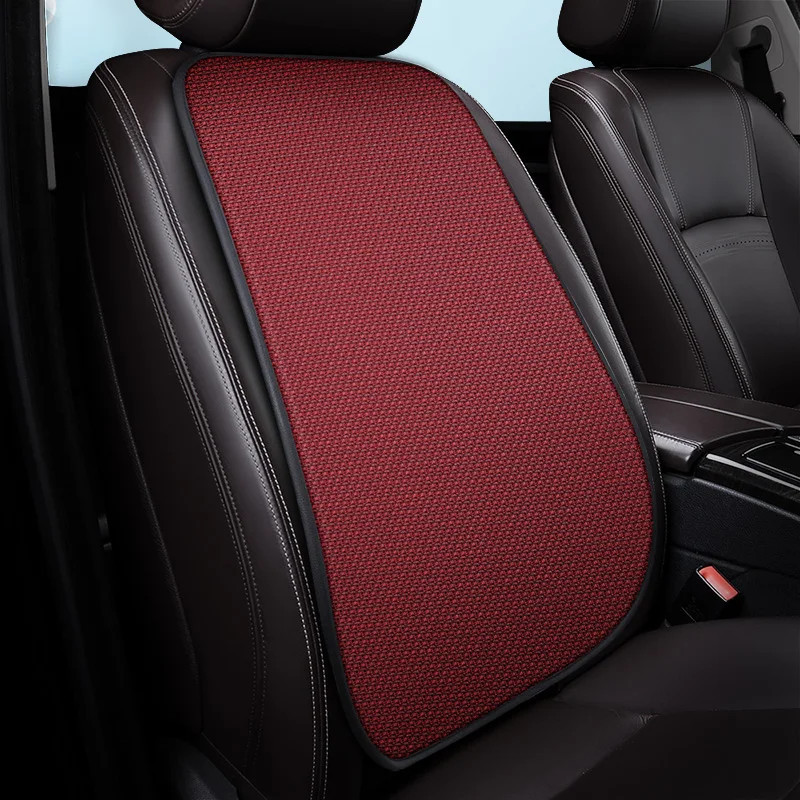 Breathable ice silk car seat cushion for hot weather driving comfort and protection