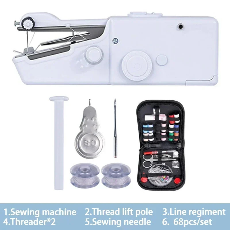 Rope free handheld sewing machine for quick clothing repair DIY embroidery and travel use USA