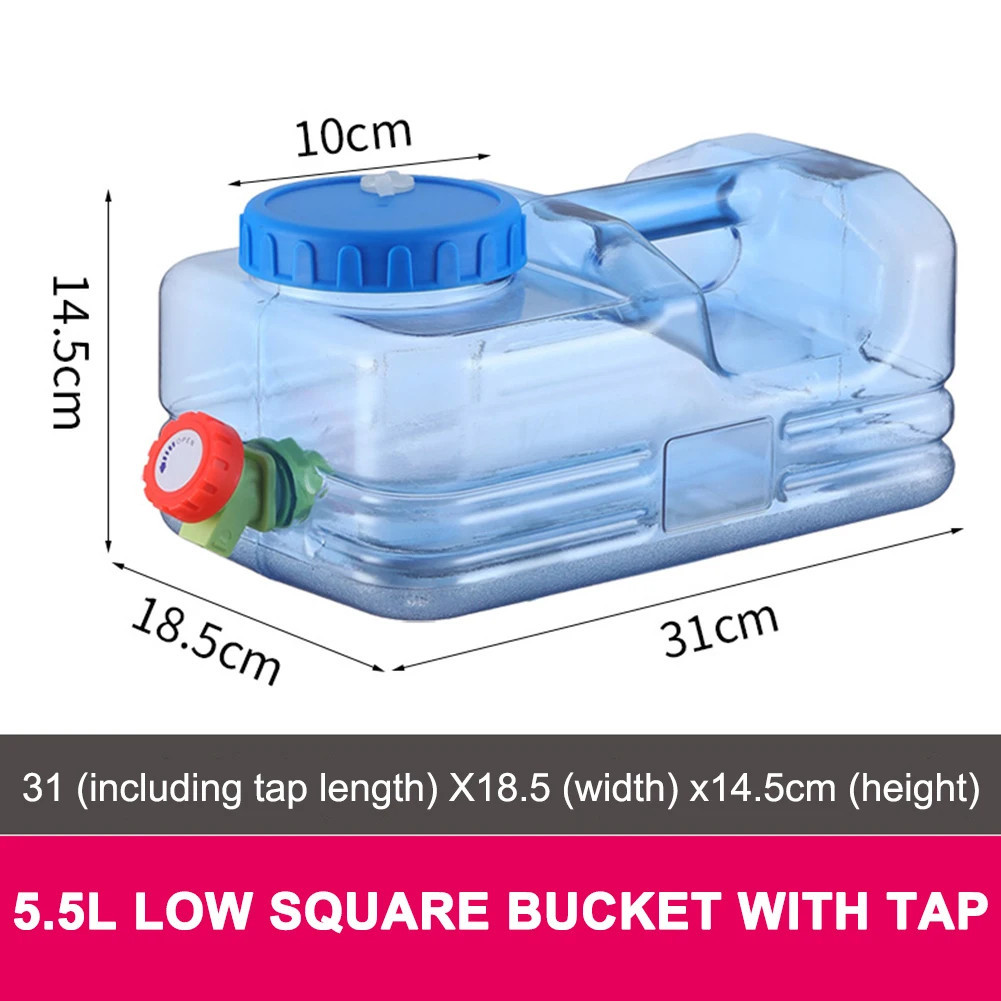 Camping water storage container with faucet 10L leakproof portable drinking water tank USA trending