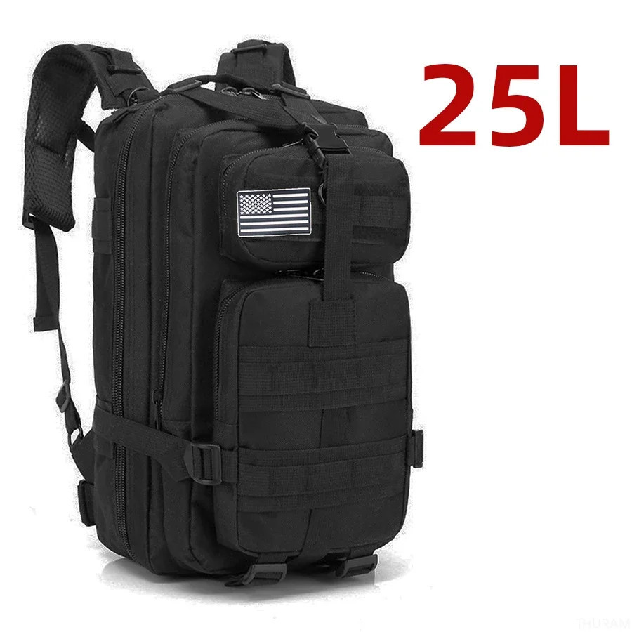 Waterproof tactical daypack backpack for camping hiking and outdoor adventure travel USA