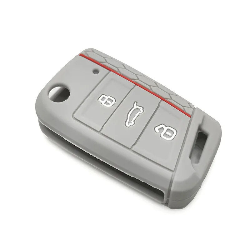 Durable car key cover case for VW Golf Polo Touran T Cross Skoda Rapid Seat Ateca USA