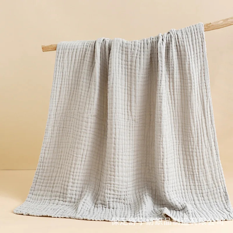 Lightweight cotton muslin swaddle blanket with six layers for newborn baby comfort and sleep