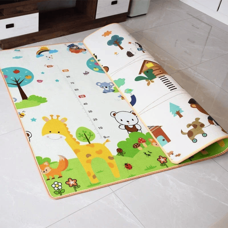 Large baby floor mat for crawling walking playtime and sensory development USA