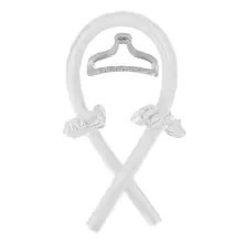 Soft satin curling rod headband for comfortable sleep and beautiful morning hairstyles