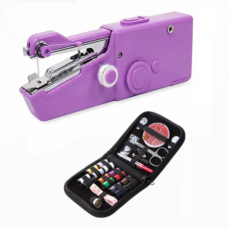 Portable sewing machine compact design for travel and home easy sewing tool USA