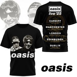 Oasis Live '25 Tour 3D Shirt for True Fans