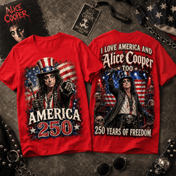 Alice Cooper Uncle Sam Top Hat Patriotic 3D Shirt for Hard Rock Fans and Concert Nights