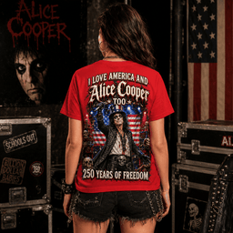 Alice Cooper Uncle Sam Top Hat Patriotic 3D Shirt for Hard Rock Fans and Concert Nights
