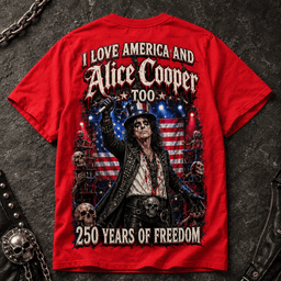 Alice Cooper Uncle Sam Top Hat Patriotic 3D Shirt for Hard Rock Fans and Concert Nights