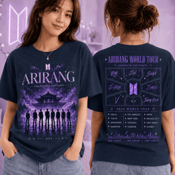 BTS Arirang World Tour 2026 3D Shirt for Dedicated Fans