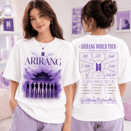 BTS Arirang World Tour 2026 3D Shirt for Dedicated Fans
