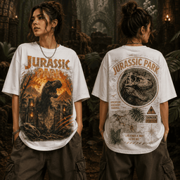 Jurassic Park T-Rex Adventure 3D Shirt for Movie Buffs